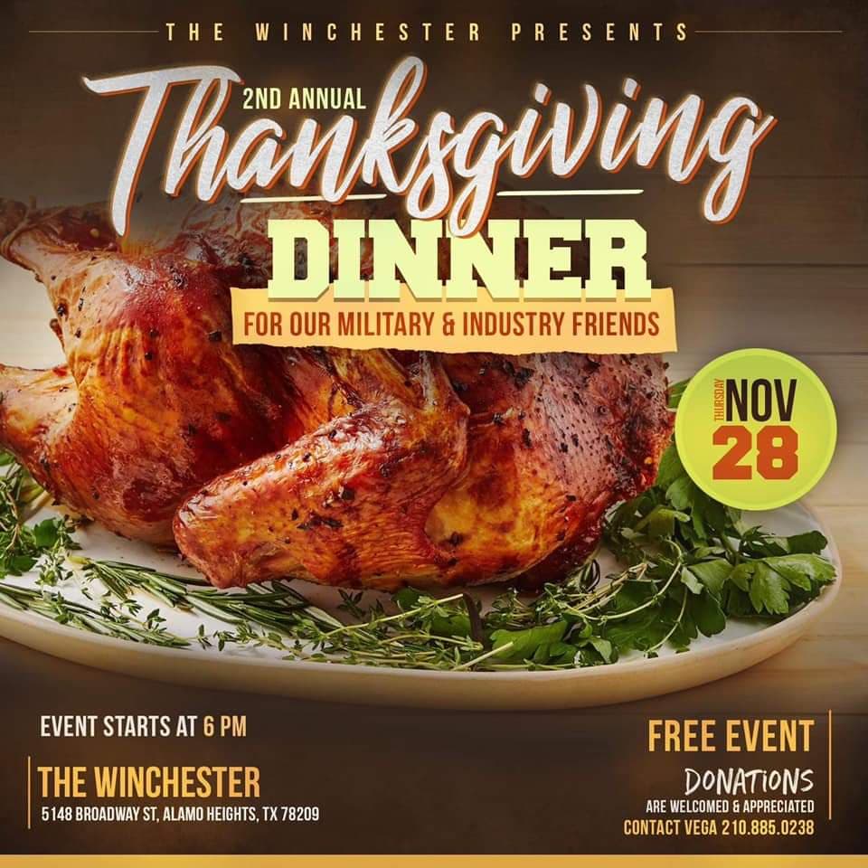 🦃 #Thanksgiving is right around the corner! We will have a complimentary Thanksgiving dinner night for all military and industry friends that are here during the #holidays without their family and friends. Please tag all military, let's share this great night together! 🦃