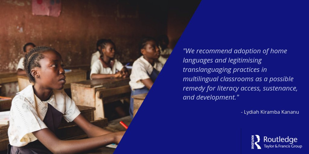 RoutledgeLing's tweet photo. How are #languagepolicies majorly hindering student's education and learning abilities in Kenya? @LKiramba & @JamesAlanOLOO explore how students' voices are becoming silenced with "epistemic exclusion". View the full study here: https://t.co/mmDl3FwpZB @educationarena https://t.co/8SPkI3tDI4