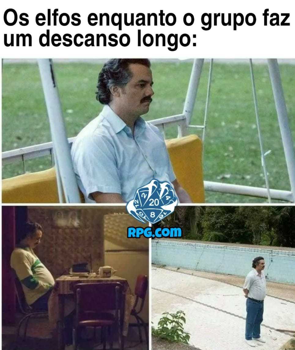 Rpgpontocom's tweet photo. Party para durante a noite 
Qualquer espécie que não dorme:
#Paracelsos

#rpgpontocom #rpg #rpgnacional #elfos #dnd # d20 #rpgdemesa #rpgbr #meme #memerpg #medieval #geek #nerd https://t.co/hnI5pSPASv