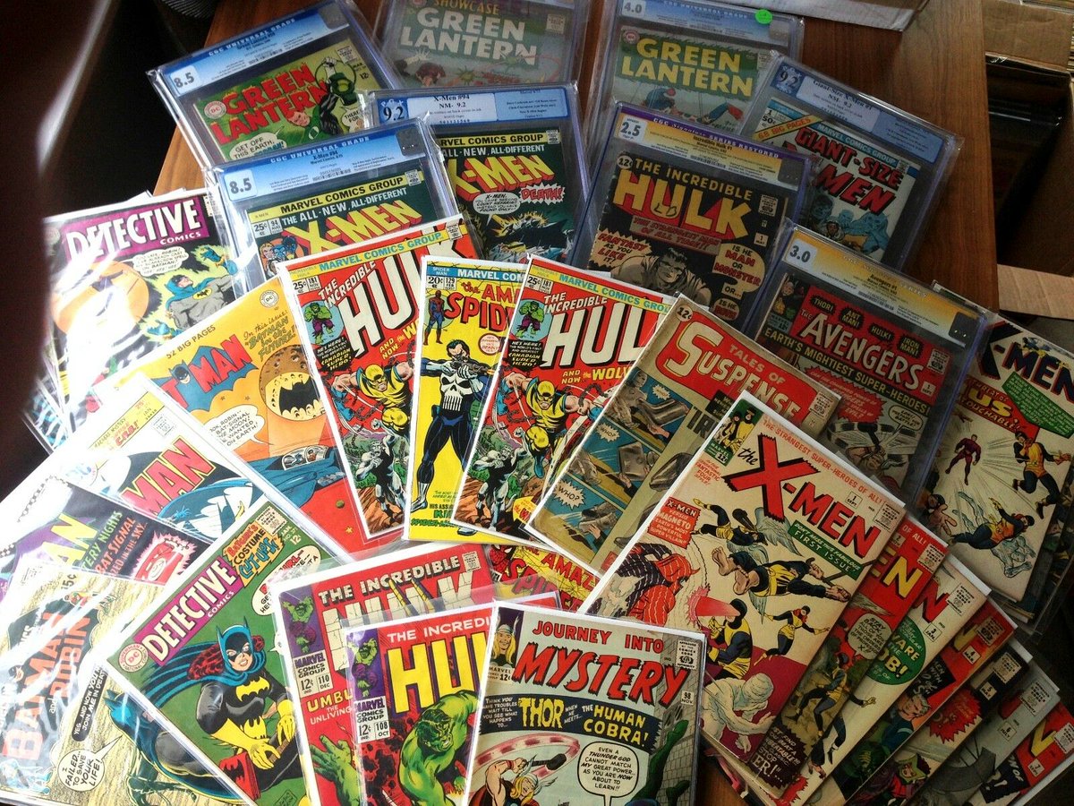 collectorswkly's tweet photo. During the Silver Age of Comics, Stan Lee—co-creator of Spider-Man, the X-Men, Iron Man, the Hulk, Black Panther, Ant-Man, and others—pioneered the concept of giving superheroes complex lives with very human problems. https://t.co/2rv9A6r5OT https://t.co/1sXsFqo3sP