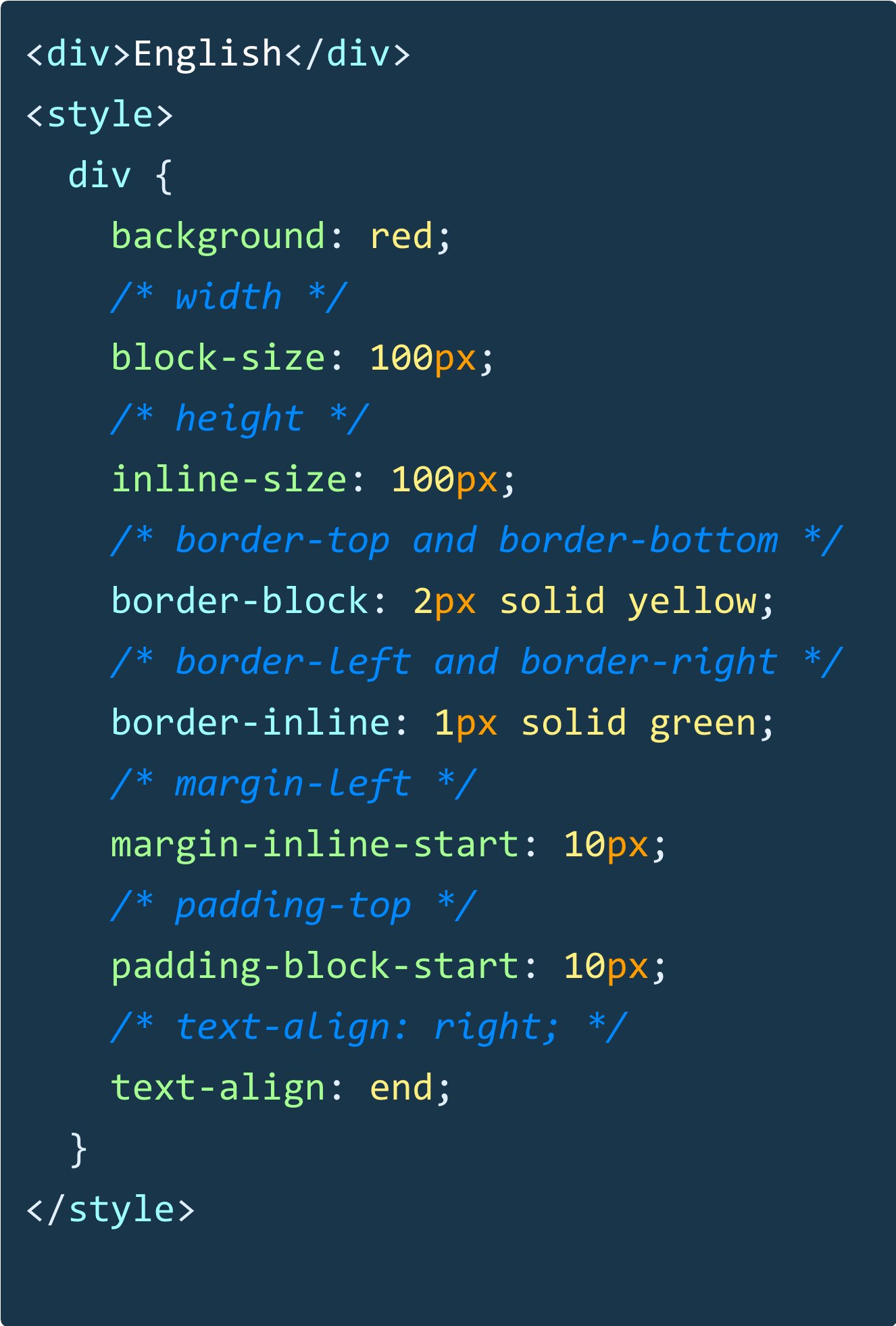 Wes Bos on Twitter: "🔥 You can use new CSS logical properties instead of top/bottom/left/right. Makes designing multi-language websites much easier when the flow direction changes. CSS Grid and Flexbox already setup Wes Bos on Twitter: "🔥 You can use new CSS logical properties instead of top/bottom/left/right. Makes designing multi-language websites much easier when the flow direction changes. CSS Grid and Flexbox already setup