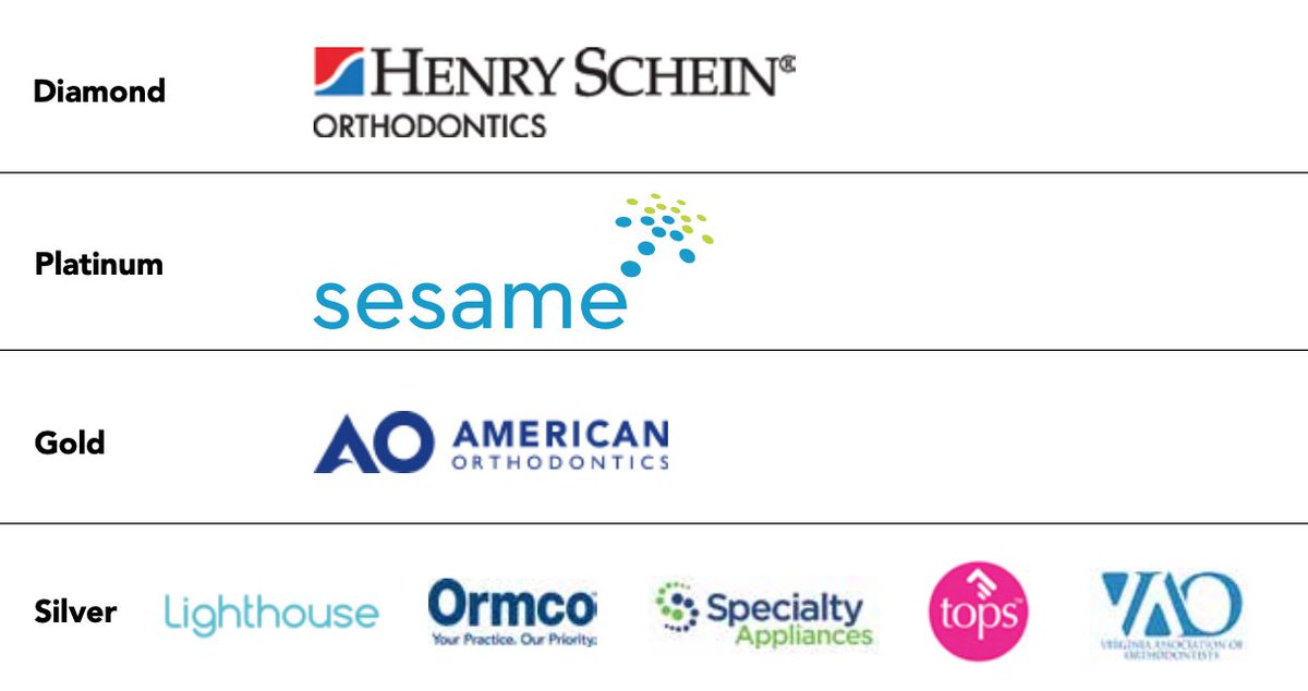 One final THANK YOU to all our generous sponsors! We couldn’t host #BeyondTheSmile2019SWSOSAO without all of you! #BTS2019SWSOSAO
<a href="/HScheinDental/">Henry Schein Dental</a>  
<a href="/Sesame247/">Sesame Communications</a> 
American Orthodontics
<a href="/LighthousePMG/">Lighthouse 360</a>
<a href="/Ormco/">Ormco</a>
<a href="/SpecialtyLab/">Specialty Appliances</a>  
<a href="/TopsOrtho/">Tops™</a> 
VAO