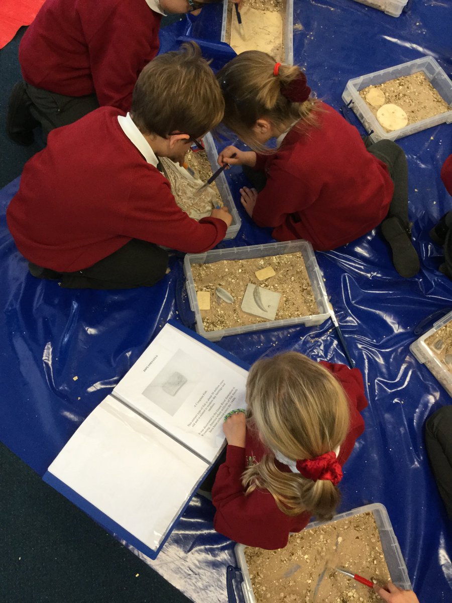 StMatthewsSurb's tweet image. Year 3 have had a fun morning learning about fossils. We became palaeontologists, excavating and identifying fossils #lifelongago #Thepebbleinmypocket