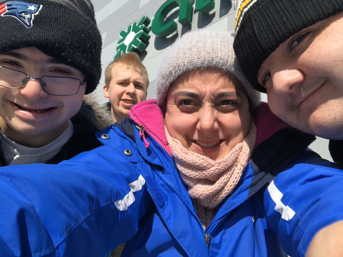 Using our community skills taking the MWRTA and eating at Papa Gino’s