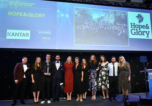 Runey01's tweet photo. Quiet Tuesday night with  @hopeandglorypr being crowned Agency of the Year 👑🍷 https://t.co/1aGJLNID8w https://t.co/3G2Go8f6kZ