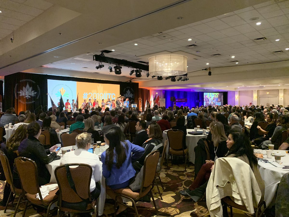 KeithHenryMetis's tweet photo. A packed house at the #I2019IITC

Powerful start with over 700 delegates at the 8th International Indigenous Tourism Conference this am. https://t.co/nbpnsaUwxr