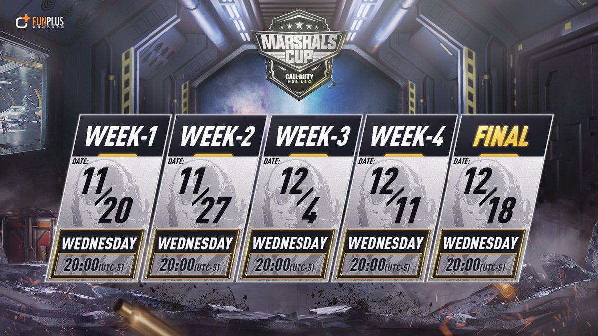 REGISTRATION IS LIVE -> tiny.cc/CoDMMCWK1

Register now for week 1 of the CoD Mobile Marshal Cup NA.

Only the first 16 teams to register will be granted a slot in week 1 of the competition!

#CODMobile #CODM #COD