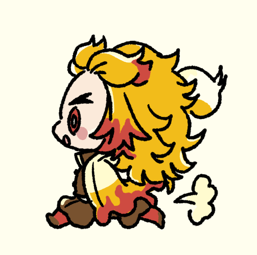 lightaさんがTwitterに投稿した煉獄杏寿郎(鬼滅の刃)のイラスト。