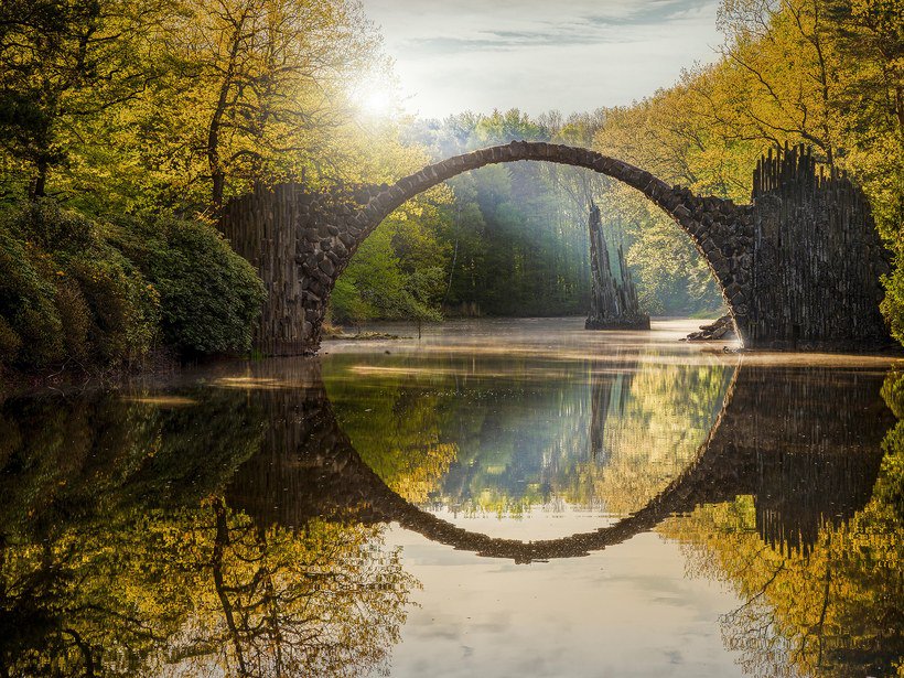 Rakotz bridge,  Germany. So fantastically surreal.

#photography #fantasy #Germany