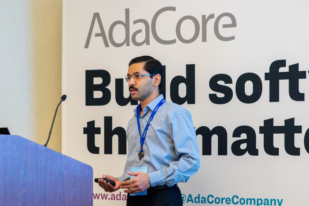 AdaCoreCompany's tweet image. Dhawal Kumar, Principal System Software Engineer of NVIDIA presented today&apos;s Tech Days Boston Keynote on SPARK Ada for safe and secure firmware development - The NVIDIA story
#Ada, #AdaCore, #SPARK, #NVIDIA, #AdaCoreTechDays, 
#safeandsecure, #softwaredevelopment