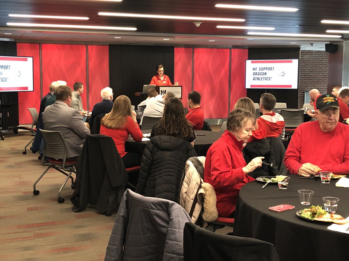 Great to hear from <a href="/nelsnkar/">Coach Karla Nelson</a> about the <a href="/MSUM_WBB/">MSU Moorhead Women's BBall</a> season and signing day at the Luncheon today!  <a href="/MSUMDragons/">MSUM Dragons</a>