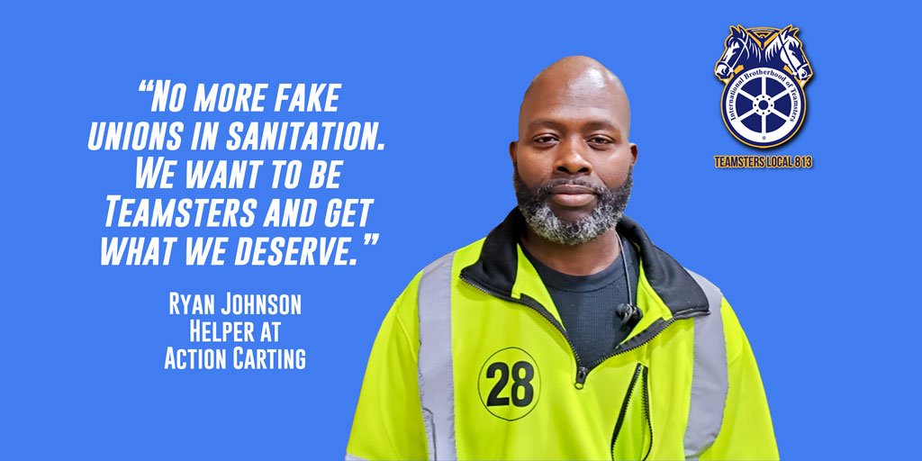 TeamstersJC16's tweet photo. .@ActionCarting workers deserve fair pay, safe jobs, and the right to freely choose their union.
#JusticeAtAction #1u https://t.co/590AA9dAbi