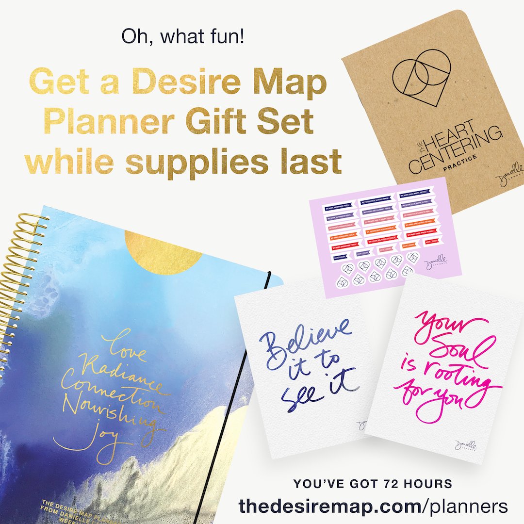 DanielleLaPorte's tweet photo. Planner Lovers! I think you’ll dig this limited edition #DesireMapPlanner Gift Set. You’ve got 72 hours (or ‘til they sell out): https://t.co/Zt6hQFbuMB #desiremap #2020 #planner https://t.co/BAZtQqBGgA