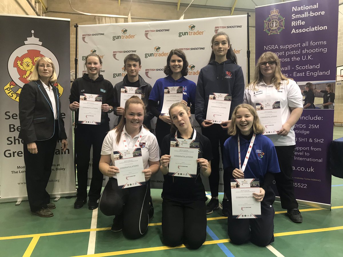 GBShooting's tweet photo. SENIOR: #BSSPC EoE Champs.
Fantastic end to a great competition @StFelixSch with the medals and National Final Quota Places going to:
🥇Scarlett Garner
🥈Abigail Batchelor
🥉Eloise White
What talented athletes we’ve seen today.
#future @guntrader_uk @ThePonyClub @UKScouting https://t.co/Wz5ZigUSzH