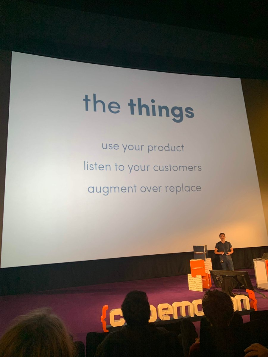 EcoMindSoftware's tweet image. Three simple but yet powerful learnings to consider when starting a new company by @chacon #CodemotionBerlin19