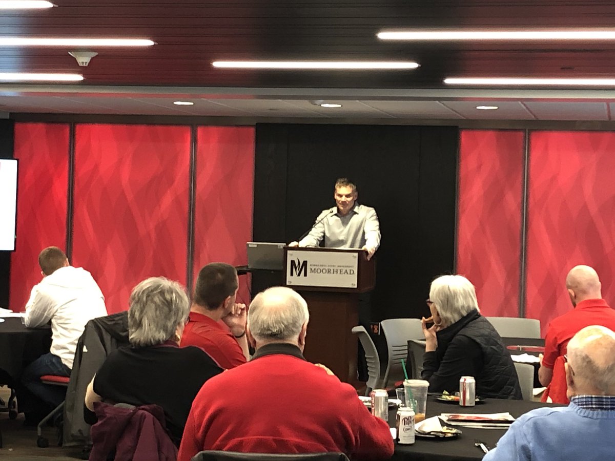 Insights from Coach Walthall about the <a href="/MSUM_MBB/">MSUM Men's Basketball</a> season at the Dragon Fire luncheon with Senior <a href="/JohnnyBeeninga/">Johnny Beeninga</a> <a href="/MSUMDragons/">MSUM Dragons</a>