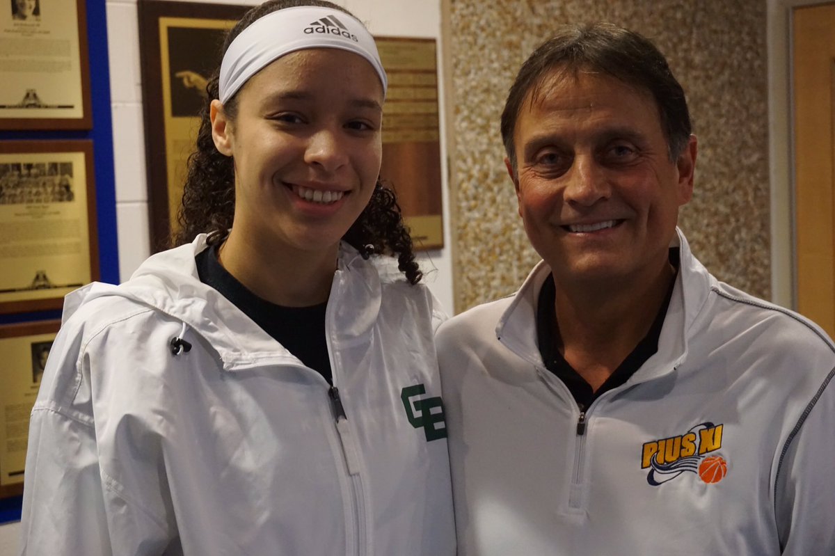 PiusXIHigh's tweet photo. 🚨 🚨 🚨 It’s official! Our very own Jasmine Kondrakiewicz has signed her National Letter of Intent to play basketball for @gbphoenixwbb. We are so proud of you Jasmine!!! #GoLadyPopes #GoPhoenix https://t.co/xS39X5EkEQ