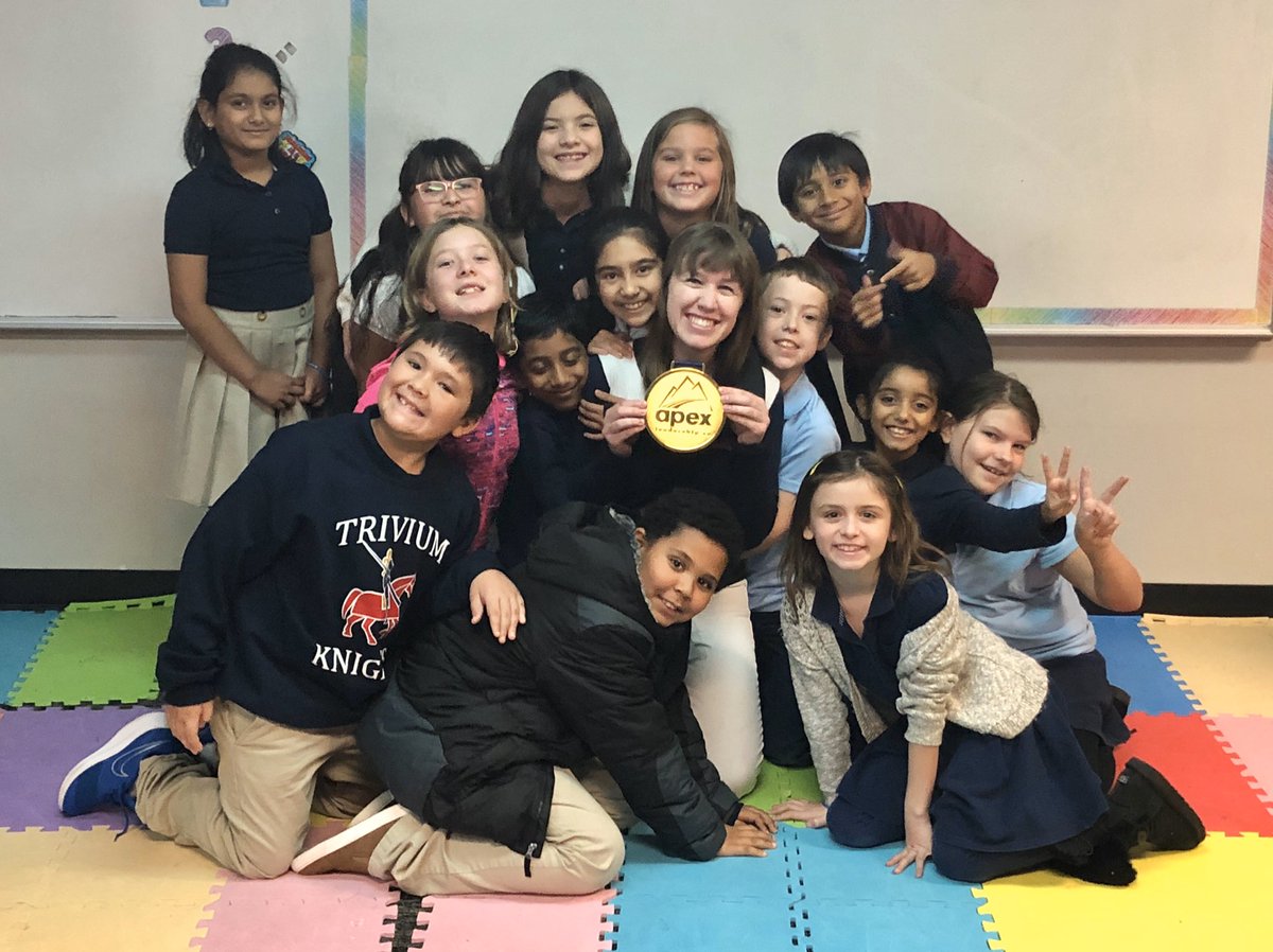 Congratulations Ms. King’s class for being 1st place in our <a href="/Trivium_Academy/">Trivium Academy</a> Apex challenge! Y’all are rocking it! #buildingthinkers <a href="/MsPeytonKing/">Peyton King</a> <a href="/apexleaderco/">Apex Leadership Company</a>