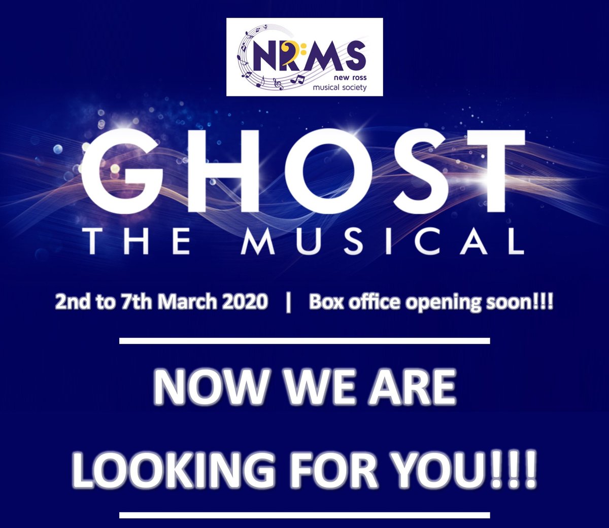 Here we go 👻👻

Our first chorus rehearsal is Tue 26th of Nov in the CBS Secondary School at 8pm. We hope to see past, present and new faces for this show! Looking forward to seeing you all, you will be very welcomed. 😘