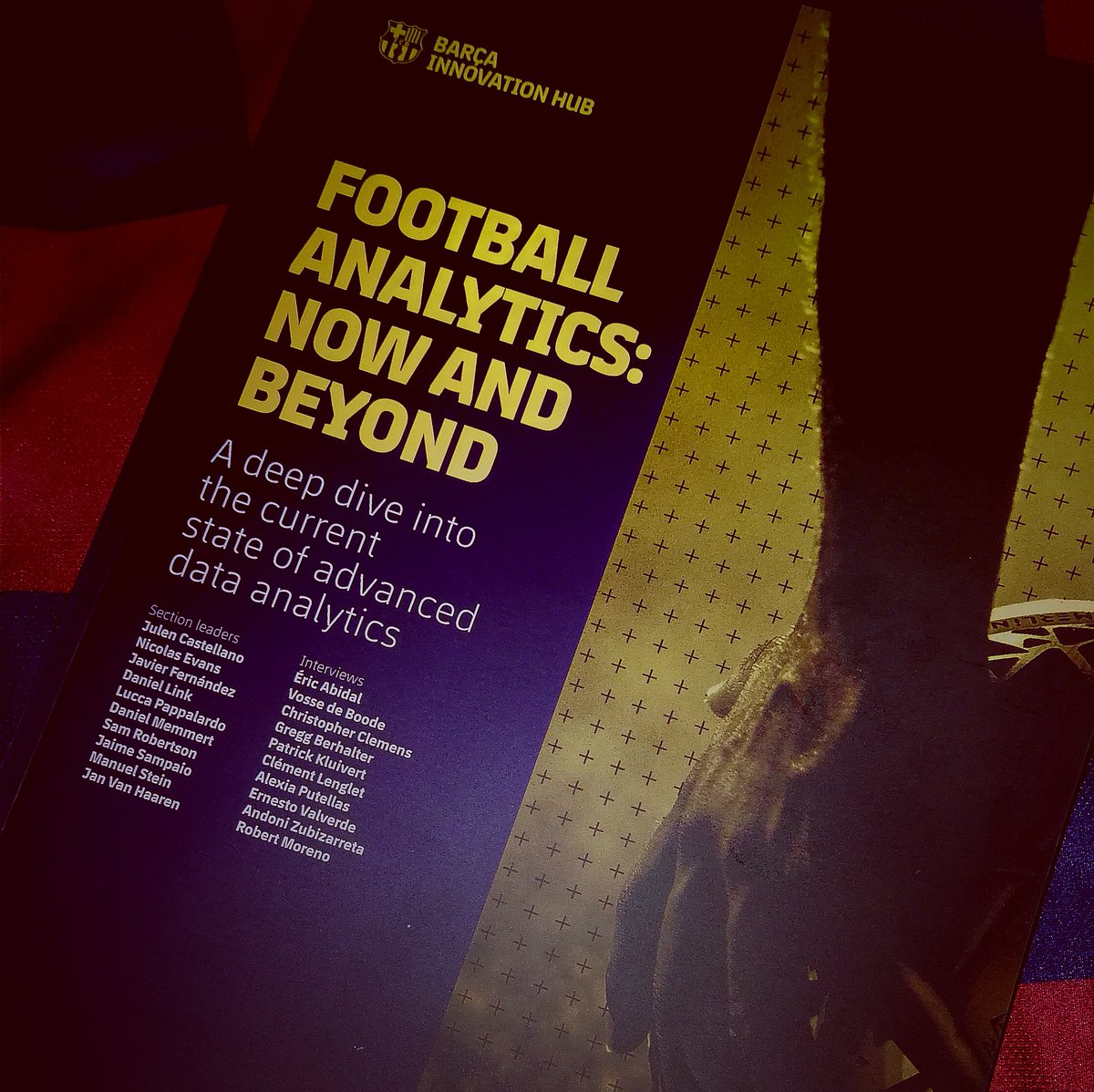 angelric10's tweet photo. Proud of the first Football Analytics Guide. Thanks to all contributors, specially @NEvansFootball @JanVanHaaren Daniel Link @DMemmert @lucpappalard @julencastellano @Jaime__Sampaio @Robertson_SJ @VAforSoccer @JaviOnData, and @raulpelaez_ for the confidence to lead this project https://t.co/bKCmQqJsvB