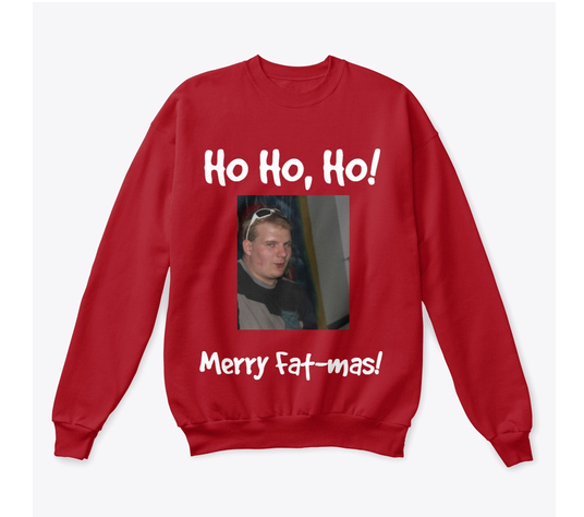 TopsideGaming's tweet photo. Go get your El Fatticus Christmas Sweaters now! Starting at $20. Its a Christmas gift that keeps on giving. He is a legend on the battle field, and now he can be a part of your Holiday season. https://t.co/1LhVCW88Tv https://t.co/cbCr6Z9NwO