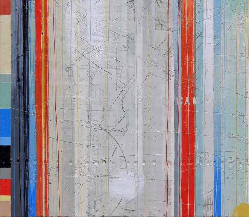 Detail of Kevin Ghiglione,     Merry-Go-Round,     42' x 126' triptych
.
.
.
.
#contemporary #art #abstract #canadian #toronto #musegallery #abstractart #contemporaryart #canadianart #torontogallery #canadianartist #detailshot #lines #encaustic #kevinghiglione