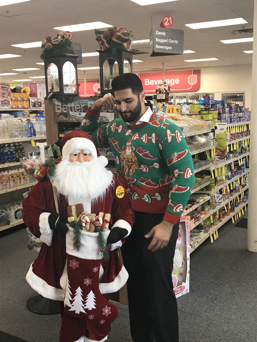 RahilDarr's tweet photo. CVS Health getting festive! #BeTheOne #UglySweater #Christmas @mitesh080 @dwoodCVS https://t.co/zAnOQOISZ6