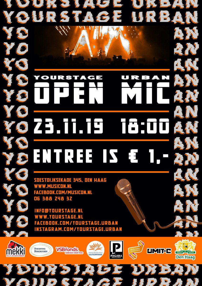 rapclass070's tweet image. Volgende week zaterdag een openmic-night voor iedereen! 18u gaan we open. Het beste optreden van de openmic wint €100,- en deelnemers van YSU maken kans op een videoclip van €1500 euro! Onafhankelijke juryleden die  winnaars uitkiezen. 

Kom langs en drop je demo!