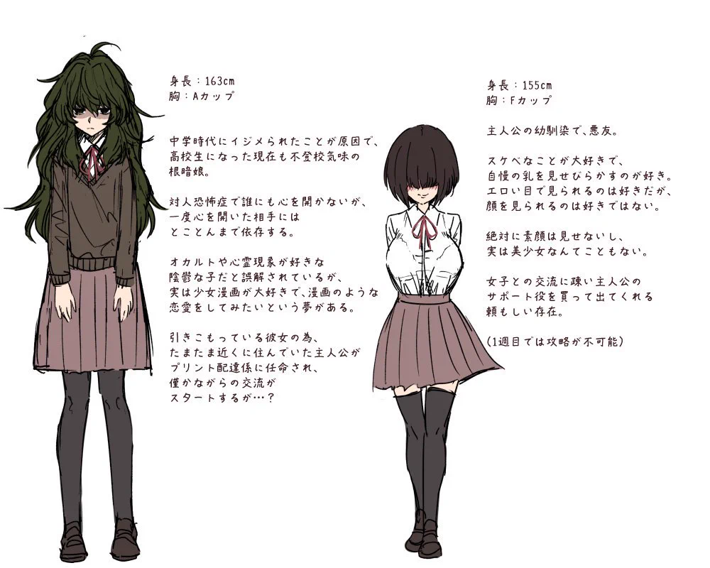こんなギャルゲーがやってみたい？陰キャ女子だらけのギャルゲーwww