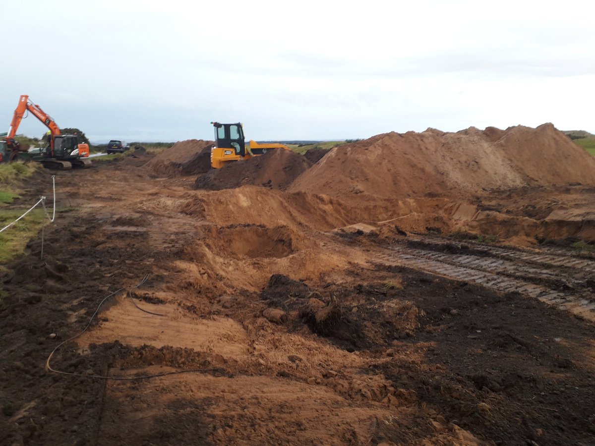 Work well underway <a href="/TheHomeofGolf/">St Andrews Links</a> with the help from <a href="/GolfLinkEvolve/">GolfLink</a> in creating additional spectator vantage areas #open2021