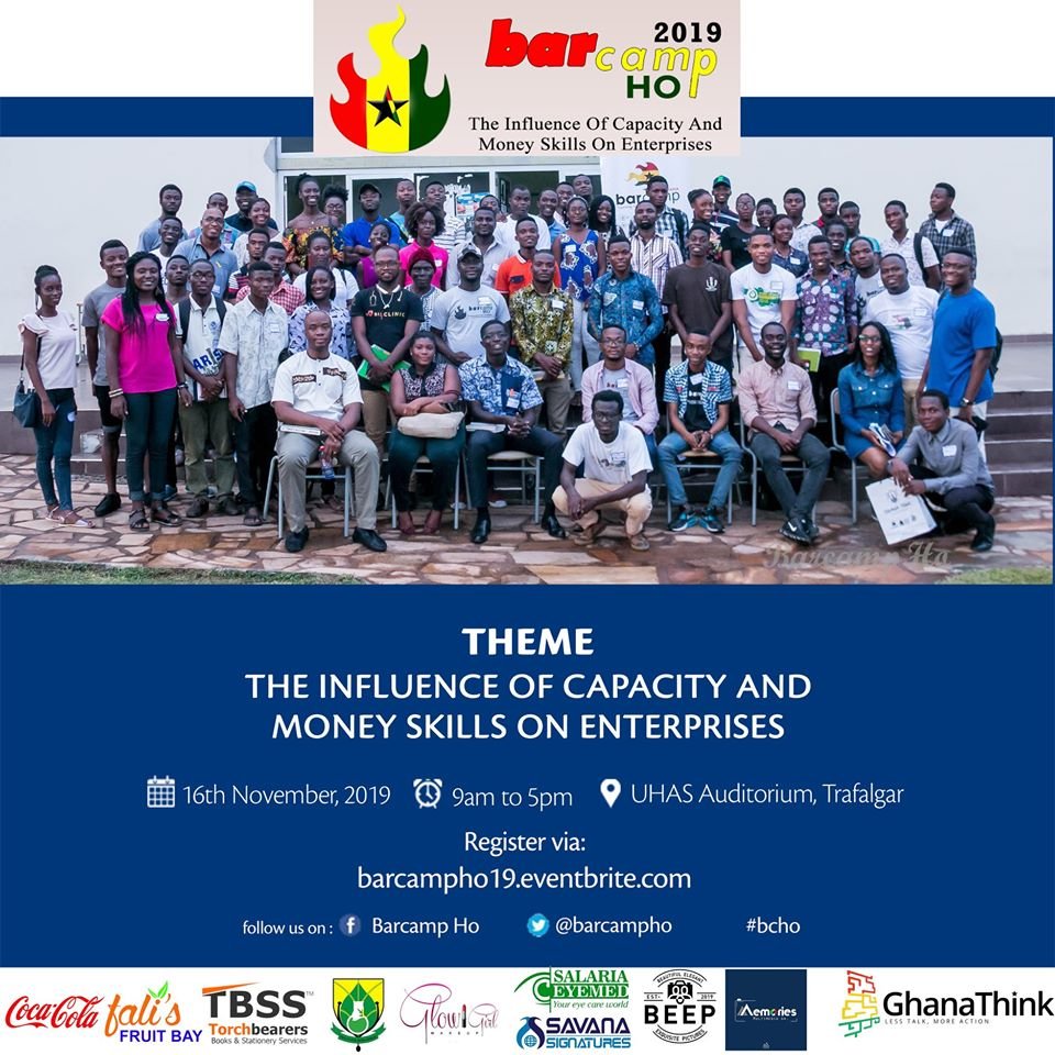 BarCampHo's tweet photo. @FalisFruitBay @AdanuGhana @TBSSGH @komla_dzidefo @Cocacola_GH @uhas_ho @UHASGhana @letiarts It's here again! #bcho!
Join us on Saturday for #Barcamp Ho - Learning | Sharing | Networking | Mentoring
Venue: UHAS (Trafalgar) Auditorum, #HoCity

Register: https://t.co/wcl1lStrHU
Organized by @GhanaThink. https://t.co/APLv4ex6kO