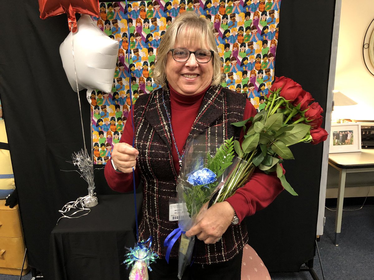 OneRockwood's tweet photo. The final Cornerstone Award goes to Rockwood South Middle secretary Missy Miller! Congratulations to Missy and all of our nominees! @RSMSPrincipal https://t.co/z9pZmyciyx