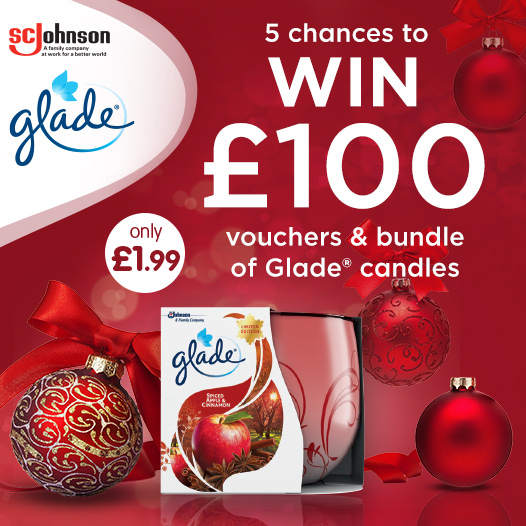 bmstores's tweet photo. 🕯️ #COMPETITION TIME - ENDS FRIDAY🕯️

We've teamed up with @Glade to giveaway FIVE chances to #WIN £100 worth of B&amp;M vouchers PLUS a Glade candle bundle!

For your chance to #WIN, simply FOLLOW, RT &amp; COMMENT "WHAT" you'd spend your vouchers on!

Competition ends 9am 15/11/19 https://t.co/hS3RzPlhnI