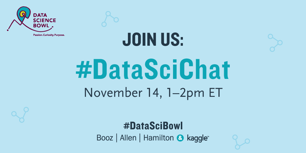kaggle's tweet photo. Want to learn more about this year's #DataSciBowl? @KirkDBorne is hosting a Twitter Chat this Thursday at 1pm EST! Follow 👉#DataSciChat 👈 to learn and discuss how we can use #bigdata to transform #edtech. https://t.co/QsbyfaXoRq