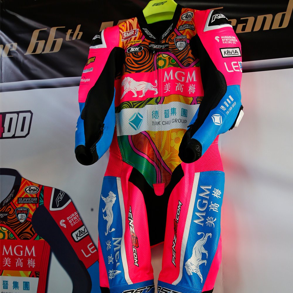 rstmoto's tweet photo. HANGING AROUND ahead of tomorrow's practice. These behind the scenes pics from @diego_mola_ph show some of the V4 race suits you'll see in action at @MacauGPbikes.
@Lee_johnston13 @DomHerbertson @PaulJordan61 @tweethutchy @DaveyTodd742
#WeAreRST #RSTV4 #MacauGP #SuitsYouSir https://t.co/2Ah7okSRCH