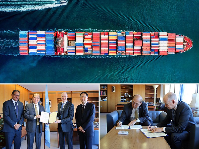 IMOHQ's tweet photo. Partnerships for sustainability in action! Norway has provided an additional NOK 40,000,000 (US$4.3. million) to the IMO-Norway GreenVoyage-2050 project to support GHG reductions from shipping. https://t.co/A4Nt65ESyZ #SDG13 #SDG17 #climateaction https://t.co/MXrJu8cSa1