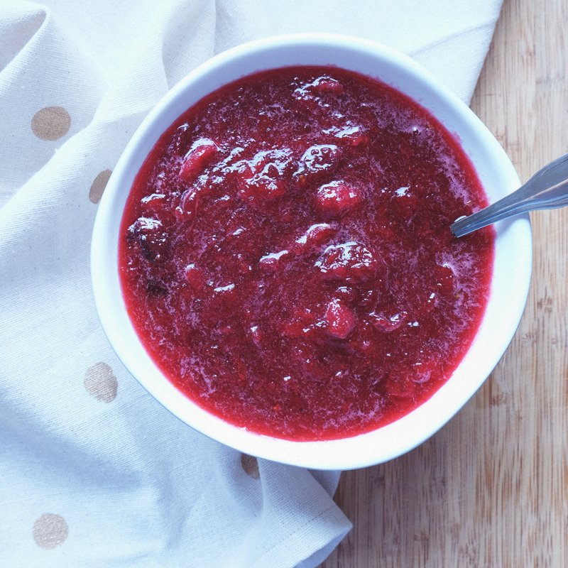 We like to kick up our cranberry sauce with a touch of honey and, of course, that wonderful fall spirit, bourbon, in our Honey Bourbon Cranberry Sauce. Of course, that one's just for the adults. What's your go-to for spicing it up? #homemadecranberrysauce #bourbon #fallfoods