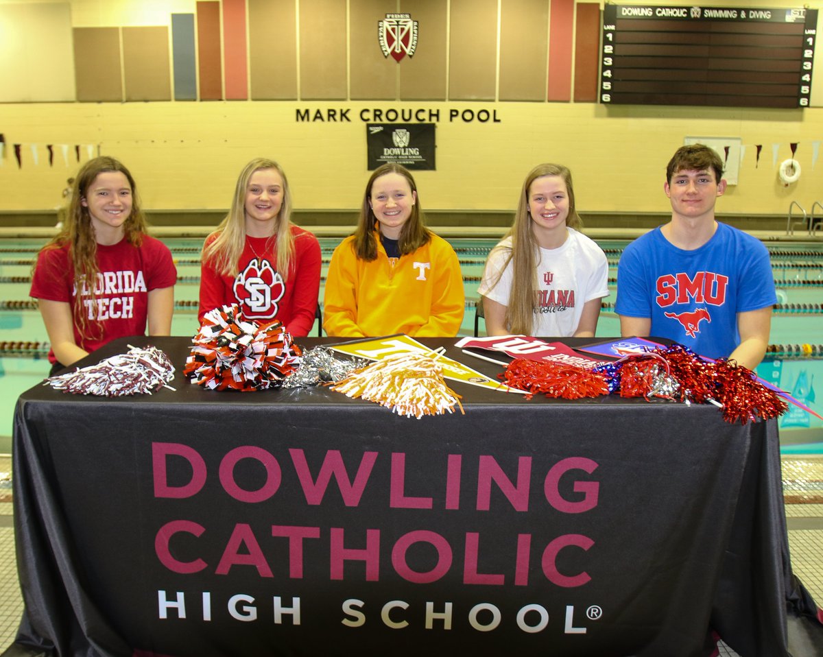 Congrats to our DCHS swimmers &amp; their coaches on National Letter of Intent Day! 

Maggie Eure: Florida Institute of Technology
Maddie Grant: South Dakota
Berit Quass: Tennessee
Katie Broderick: Indiana University 
John Culver: Southern Methodist University
