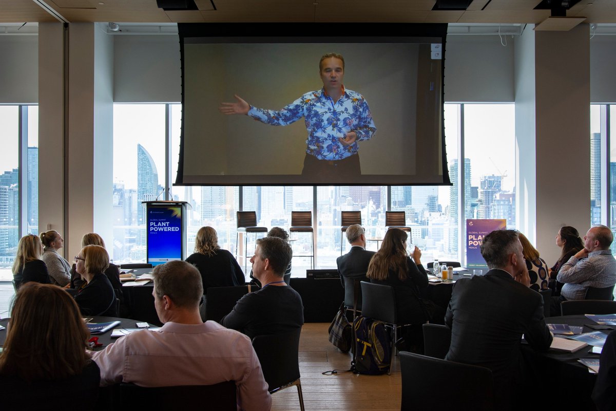 PlantPwrdSummit's tweet photo. @kaj_torok @max_burgers Thank you @kaj_torok for the terrific and inspiring talk via Stockholm. #plantpoweredsummitTO https://t.co/qUn5saPoqB