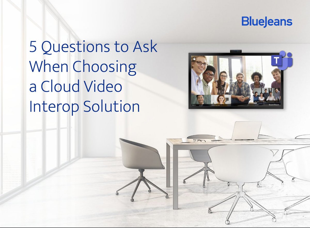 zbosin's tweet photo. Interested in bringing @MicrosoftTeams to your conference rooms &amp; #huddle spaces? Here is an #eBook that outlines five critical questions that will inform your #videoconferencing &amp; #interop strategy.  https://t.co/cBP927dmHp https://t.co/A1joN5ziXs