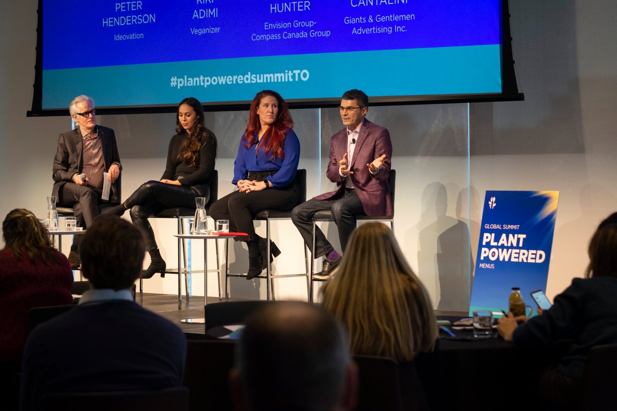 PlantPwrdSummit's tweet photo. @KikiAdami @TheVeganizers @giantsandgents @CompassGroupCan Our final panel in progress - Decode &amp; Amplify: How to Market your Plant-Powered Menu Offerings #plantpoweredsummitTO https://t.co/EZfj84YnyW