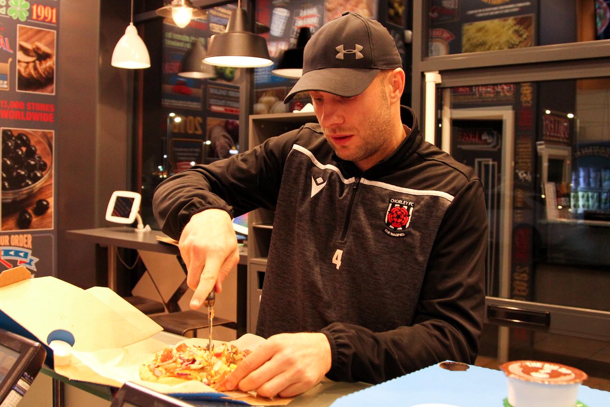 chorleyfc's tweet photo. A few pictures and a rundown of the first team squad's recent VISIT to @Dominos_UK..

➡️ https://t.co/Uj83Ez6wzZ

Videos on the way tomorrow 😁
📸 @JoshVosper https://t.co/MVLv9xzh0D