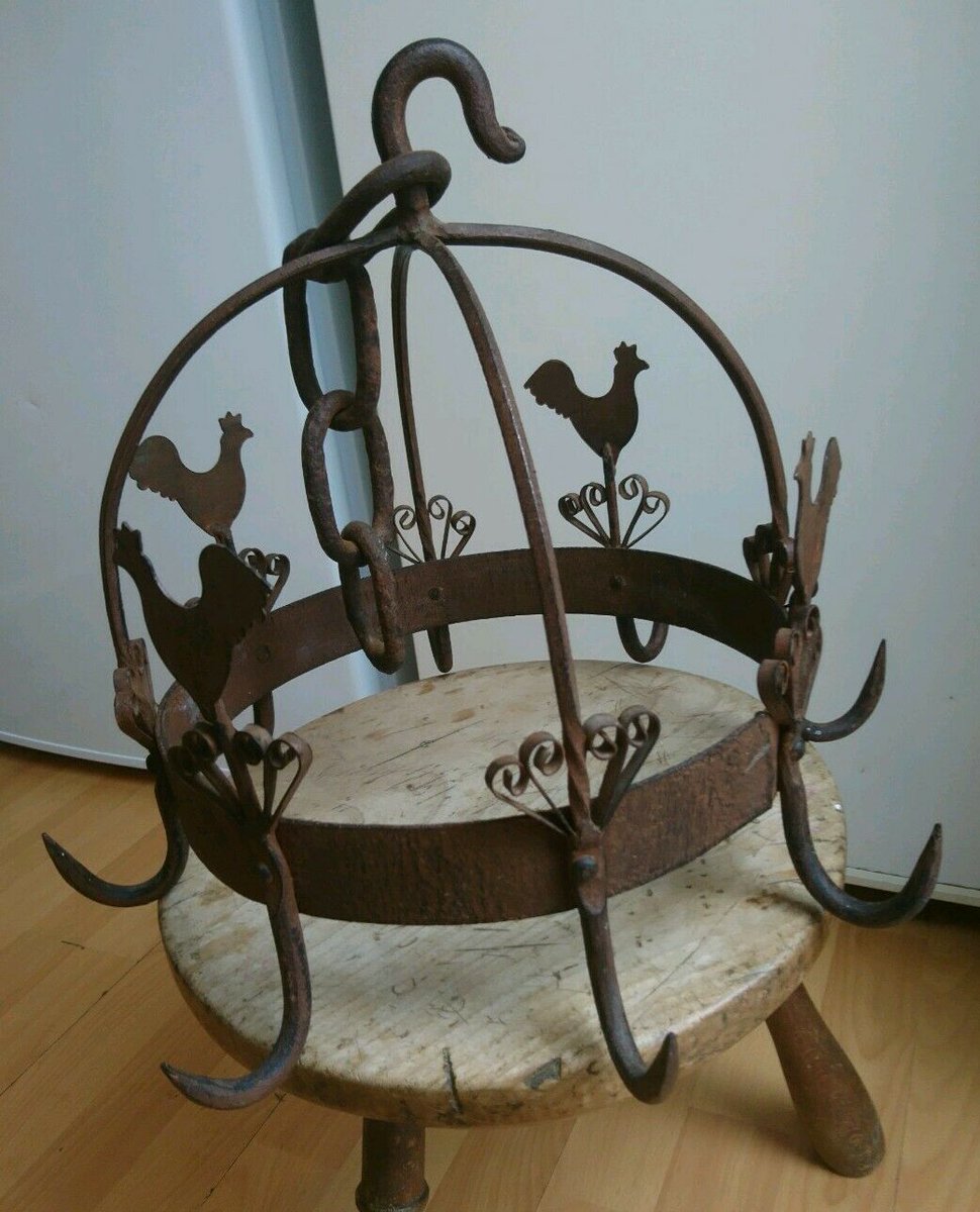 Seraphimslair's tweet photo. #Antique~#Victorian~Forged~Iron~Game~Meat Hanger~#Chickens~Original~#Blacksmith~Reclaimed~#Hunting~#Thanksgiving~#Christmas~#Xmas~#HomeDecor!
https://t.co/87v1cOVohZ
#SERAPHIMSLAIR #Xmas2019
#USA #UK #London #Paris #France #NewEngland #Cumbria #Gifts #CabinRustica #Farmhouse https://t.co/gG0tFMLfOV