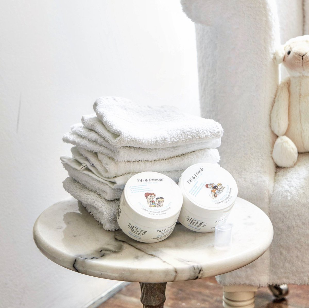 Keeping your bubba free from nappy rash and irritation.
Our Daily Bottom Butter and Protective Nappy Formula is the ultimate nappycare duo. 💕

#fifiandfriends #nappycare #babyskincare