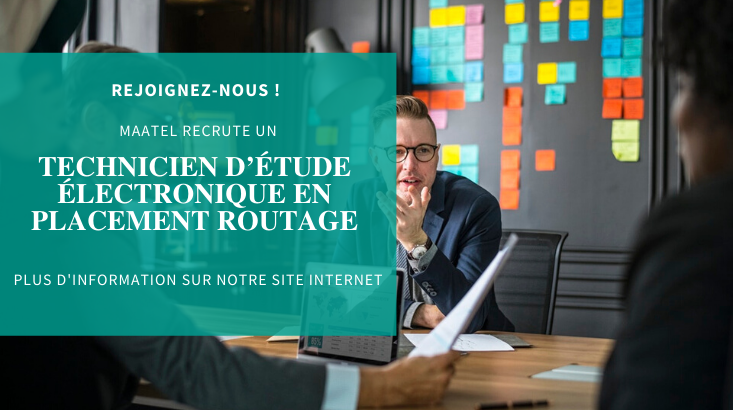 MAATEL_SAS's tweet photo. MAATEL recherche un TECHNICIEN D’ETUDE ELECTRONIQUE EN PLACEMENT ROUTAGE pour un poste en CDD ! Venez vite postuler et intégrer notre équipe R&amp;D, le poste est disponible immédiatement !
https://t.co/rsHiFCr4N2
#maatel #électronique #CAO https://t.co/JtuoVWf5iK