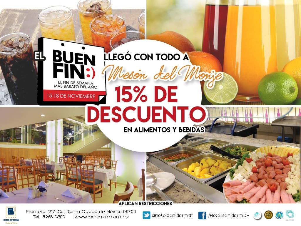 El #BuenFin también llega a Mesón del Monje, ¡te esperamos!