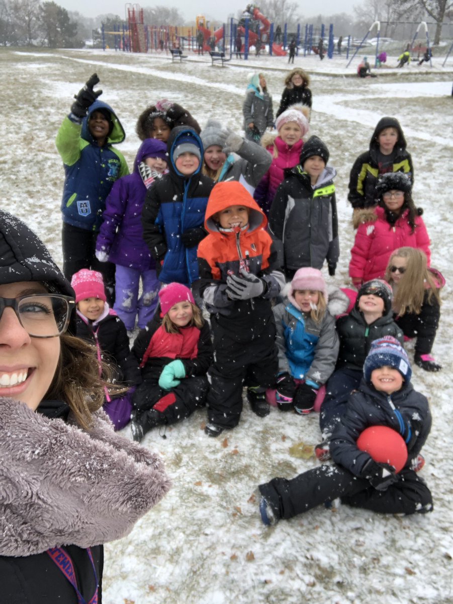 We had SNOW much fun at recess! #HTSpartans