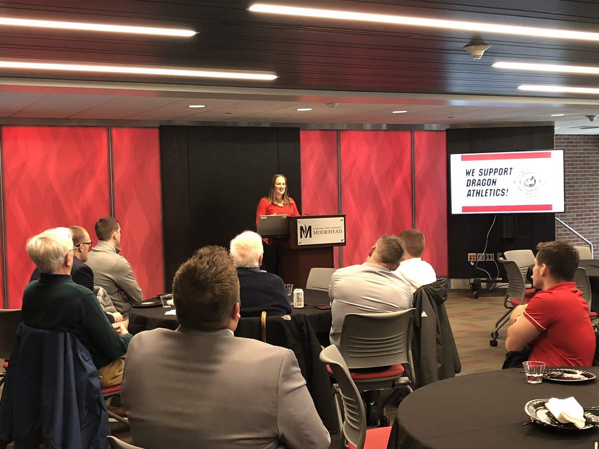 Great season for the <a href="/MSUM_Soccer/">MSUM Soccer</a> team and goals for next year from <a href="/Christiemikyla/">Christie Kopietz (She, Her, Hers)</a> at the luncheon today! <a href="/MSUMDragons/">MSUM Dragons</a>