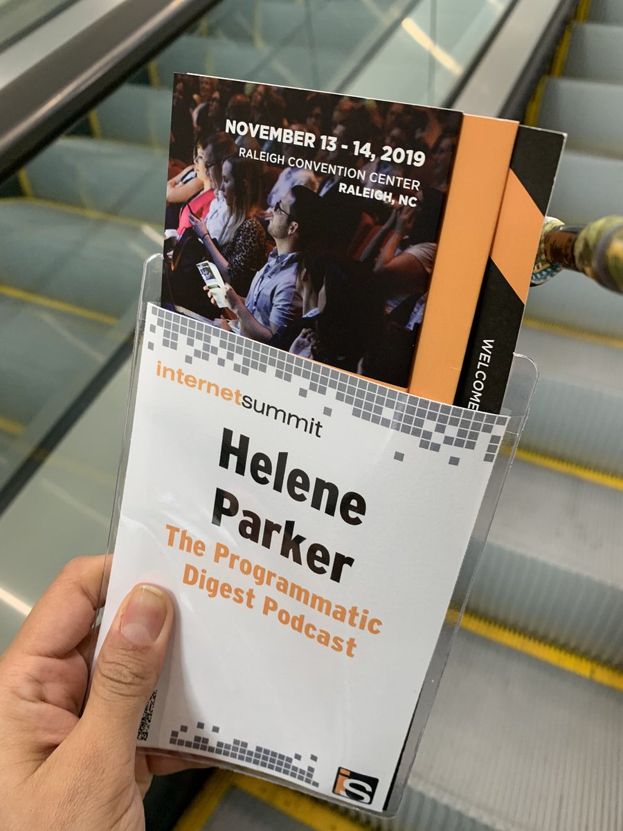 iamheleneparker's tweet image. Excited to attend #ISUM19 #programmaticdigest