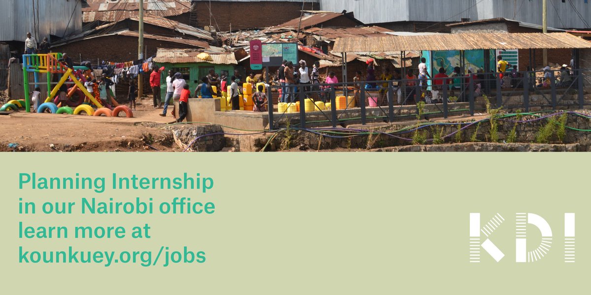 KDI's Nairobi office is seeking a planning intern with an interest in risk + resilience issues. This is a paid, 6-month term opportunity. To learn more about the position and how to apply, visit kounkuey.org/jobs/planning_…!